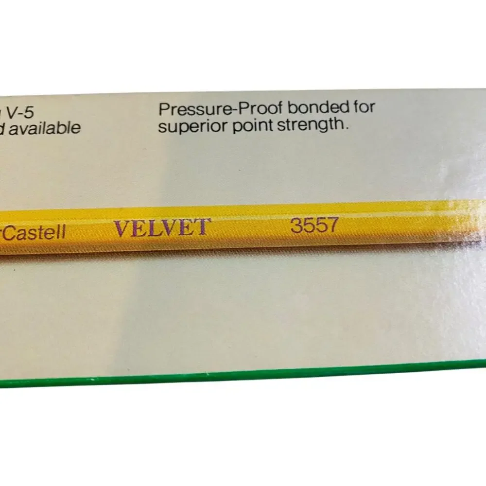 FaberCastell New Old Stock Pack of 12 Pencils 3557-2 Velvet V-5